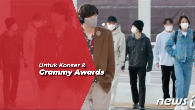 Stylish Abis! Penampilan BTS di Bandara Korea Terbang ke Las Vegas