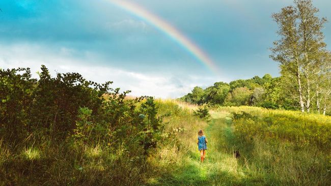 The Little One Asks The Order Of The Rainbow Colors, Mother Can Explain Like This