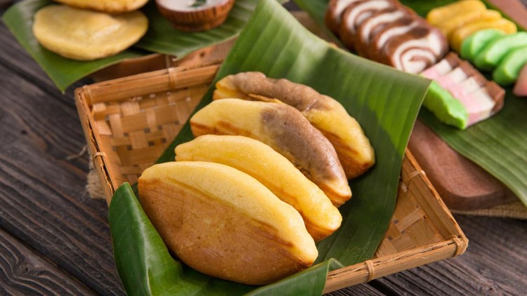 pukis snack&period; indonesian street food made from flour eggs yeast and coconut milk