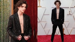 img-title 8 Gaya Timothee Chalamet Hadiri Oscar 2022, Pamer Otot Dada & Perut