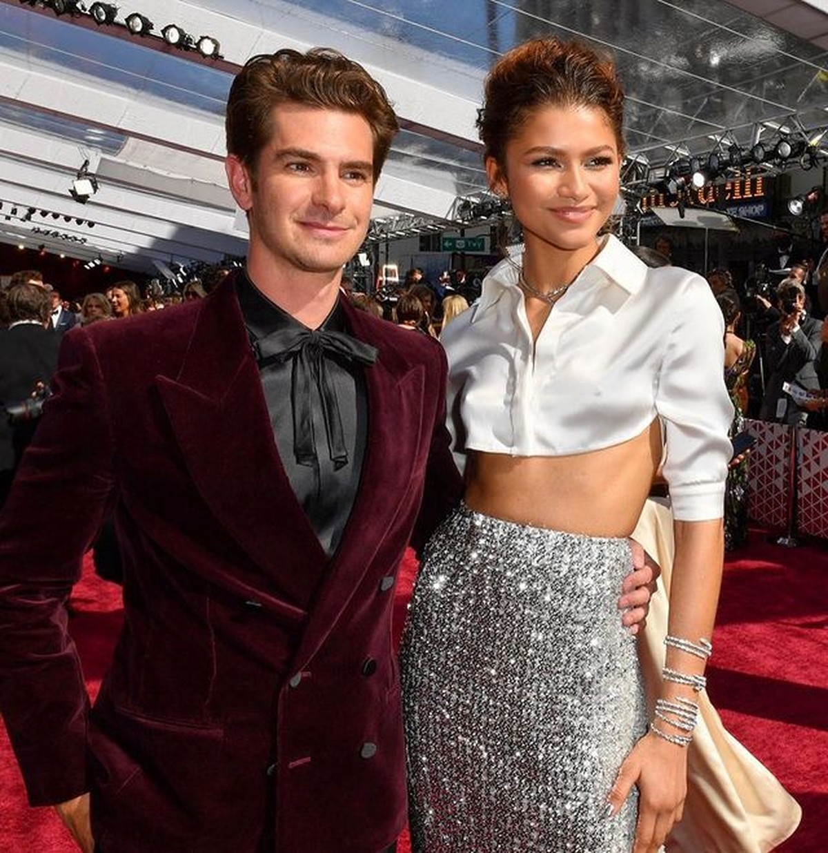 Zendaya dan Andrew Garfield di Oscar 2022