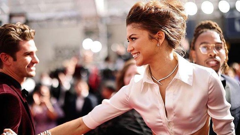 Zendaya dan Andrew Garfield Zendaya dan Andrew Garfield di Oscar 2022