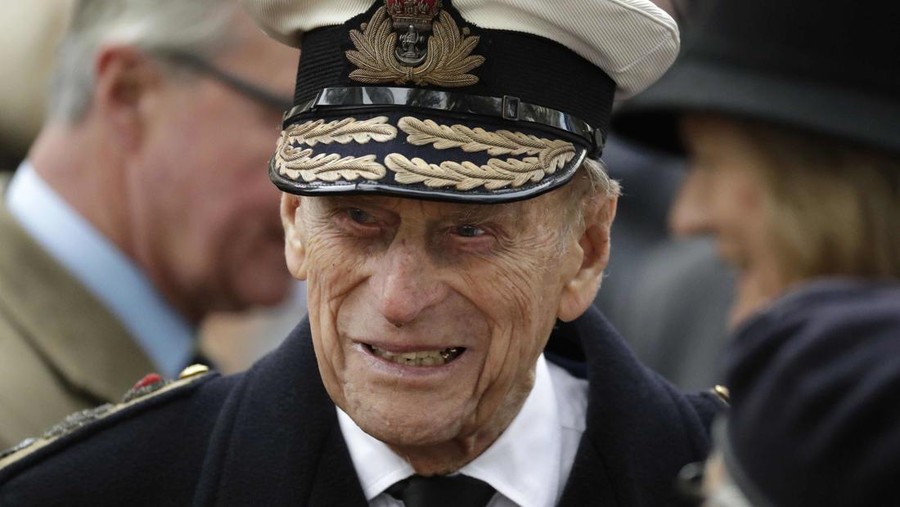 FILE - Britain's Prince Philip, the Duke of Edinburgh, attends the official opening of the annual Field of Remembrance at Westminster Abbey in London, Thursday, Nov. 10, 2016. Senior royals from around the world are gathering Tuesday, March 29, 2022 for a memorial service for Queen Elizabeth II's late husband at Westminster Abbey that will incorporate hymns and other touches dropped from his funeral last year due to the pandemic. (AP Photo/Matt Dunham, file)