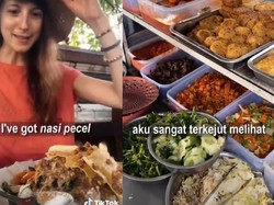 Dulu Tak Biasa Sarapan Nasi, Kini Bule Polandia Ini Doyan Nasi Pecel