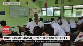 VIDEO: Covid-19 Melandai, PTM 100 Persen Digelar