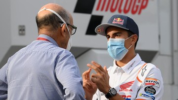 Direktur Eksekutif Dorna, Carmelo Ezpeleta, memprediksi Marc Marquez akan istirahat lebih dari satu bulan untuk memulihkan diplopia.