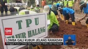 VIDEO: Lomba Gali Kubur Jelang Ramadan