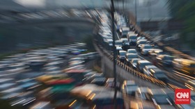FOTO: Macet di Jakarta Saat PPKM Level 2