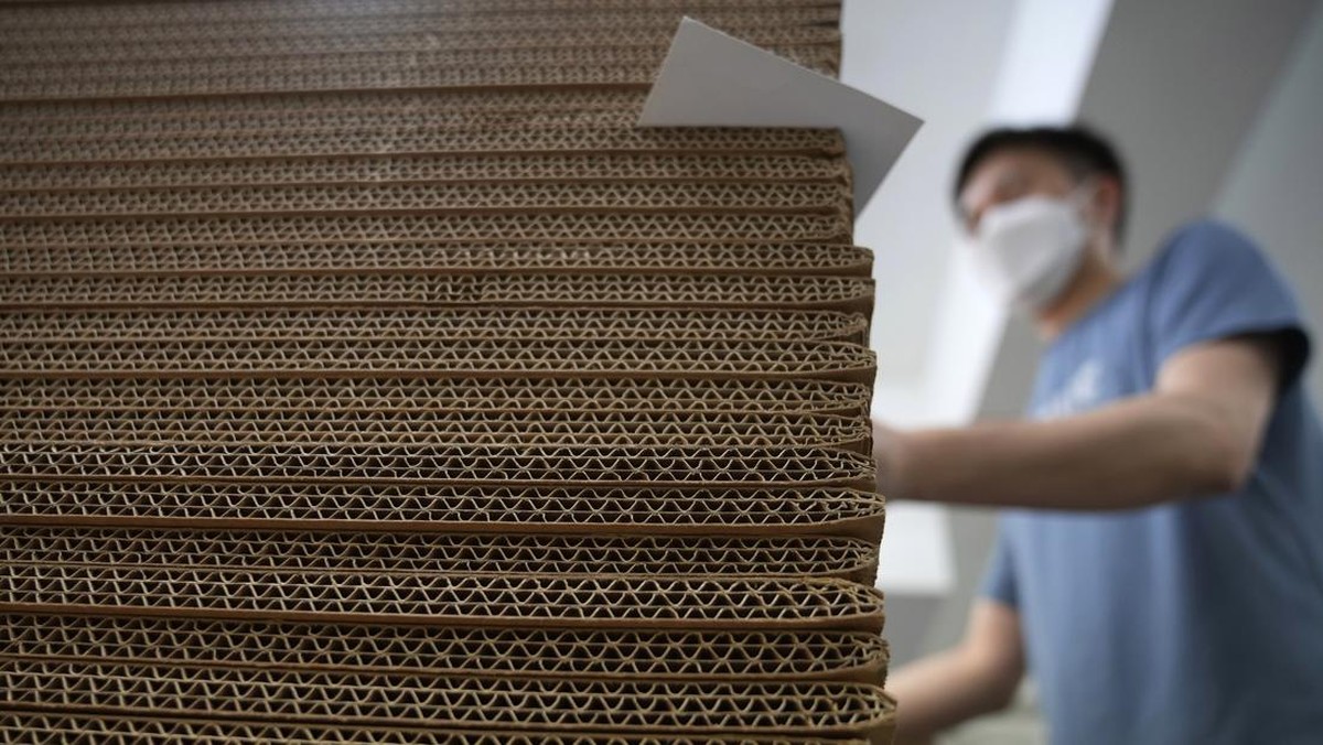 FOTO: Peti Mati 'Kardus' Ramah Lingkungan dari Hong Kong