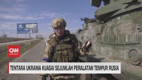 VIDEO: Tentara Ukraina Kuasai Sejumlah Peralatan Tempur Rusia