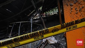 Kebakaran Ratusan Kios Lenggang Jakarta Monas Disengaja