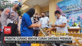 VIDEO: Polisi Bongkar Praktik Curang Minyak Curah Dikemas Premium