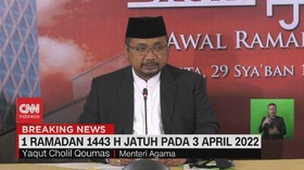 VIDEO: 1 Ramadan 1443 H Jatuh Pada Minggu 3 April 2022