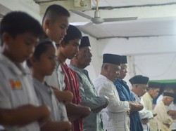 Momen Jemaah Tarekat Naqsabandiyah Sumut Gelar Salat Idul Adha Hari Ini