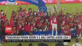 VIDEO: Tundukkan Persik Kediri 3-1, Bali United Juara Liga 1