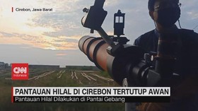 VIDEO: Pantauan Hilal di Cirebon Tertutup Awan