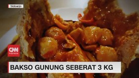 VIDEO: Menikmati Bakso Gunung Seberat 3 Kg