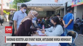 VIDEO: Vaksinasi Booster Jadi Syarat Mudik, Antusiasme Warga Meningkat