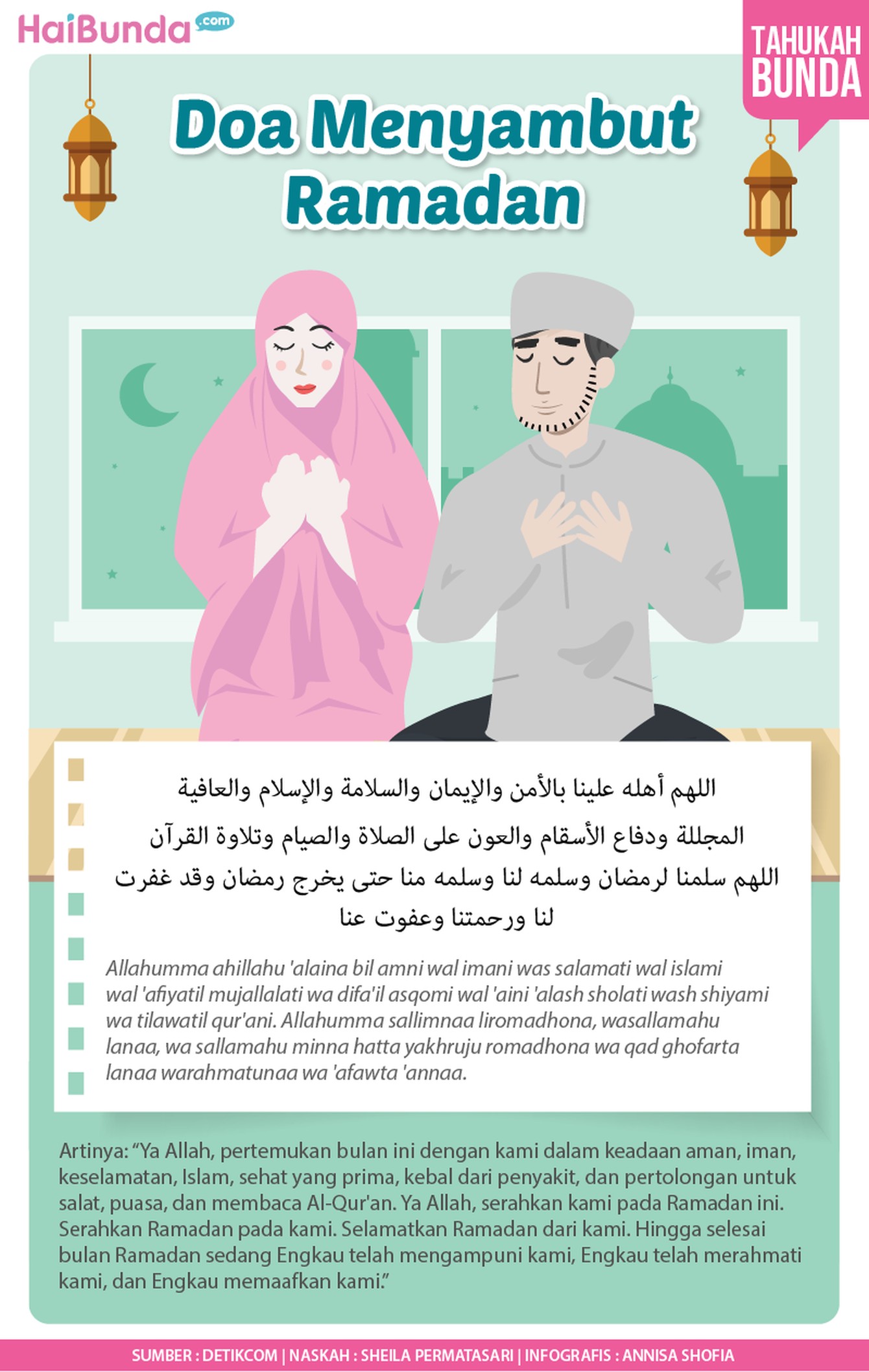 Infografis Doa Menyambut Ramadan Infografis Doa Menyambut Ramadan