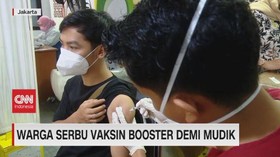 VIDEO: Warga Serbu Vaksin Booster Demi Mudik