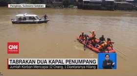 VIDEO: Tabrakan Dua Kapal Penumpang