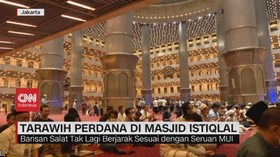 VIDEO: Tarwih Perdana di Masjid Istiqlal
