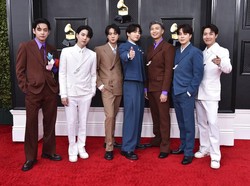 Gaya BTS di Grammy 2022, Tampil Mewah Pakai Setelan Jas Louis Vuitton