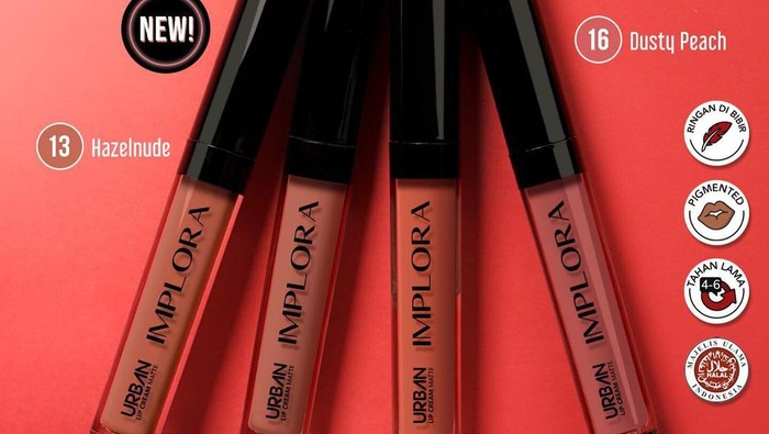 Terbaru dari Implora, Luncurkan 8 Warna Baru dari Produk Urban Lip Cream Matte! Ada Warna Apa Saja?