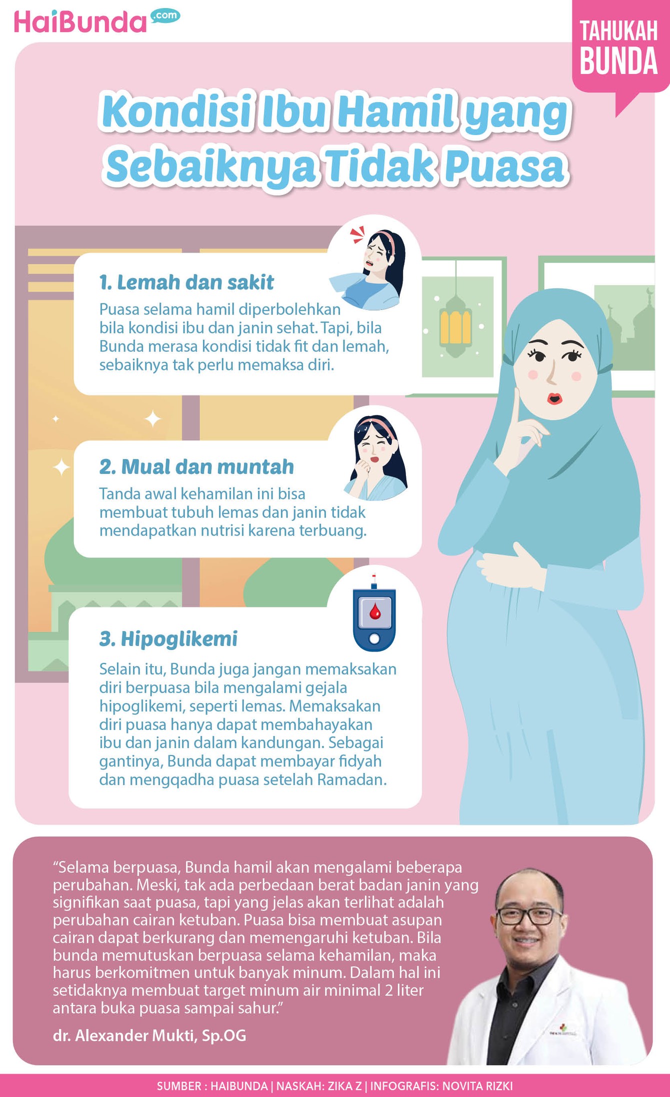 Infografis Kondisi Ibu Hamil yang Sebaiknya Tidak Puasa Infografis Kondisi Ibu Hamil yang Sebaiknya Tidak Puasa