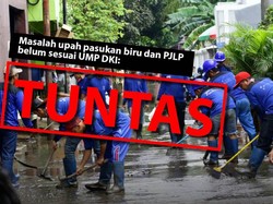 Before-After Penanganan Upah Pasukan Biru-PJLP DKI, Kini Sesuai UMP