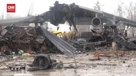 VIDEO: Begini Kondisi Pesawat Antonov AN 225 Yang Hancur Dibom Rusia