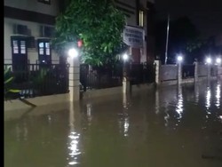 Polsek Pinang Tangerang Terendam Banjir