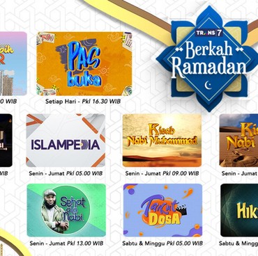 Yuk, Tonton 9 Program Spesial Ramadan 2022 di Trans7