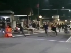 Beredar Video Perang Sarung Berujung Gelut Dekat Kantor Bupati Pemalang