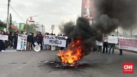 Demo 11 April Bentrok di Makassar, 10 Mahasiswa Ditangkap