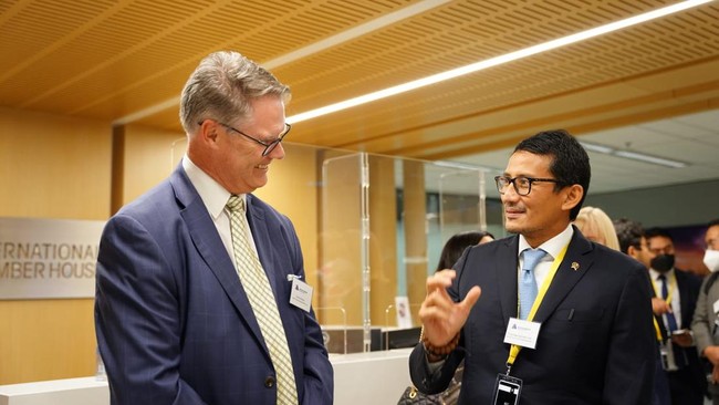 Menparekraf Sandiaga Uno mendorong para investor Australia untuk menanamkan investasi di Indonesia, khususnya di sektor pariwisata dan ekonomi kreatif.