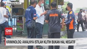 VIDEO: Kriminolog: Awalnya Istilah KLITIH Bukan Hal Negatif