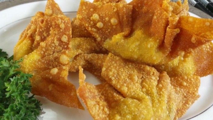 Pangsit goreng/Foto: detikFood