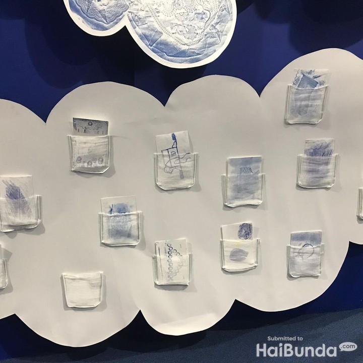 <p>Setelah selesai membuat karya, Si Kecil bisa membawa pulang karyanya, atau disimpan di kantong awan sehingga bisa menjadi bagian dari projek ini. (Foto: Dokumentasi Pribadi HaiBunda)</p>