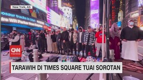 VIDEO: Tarawih di Times Square Tuai Sorotan