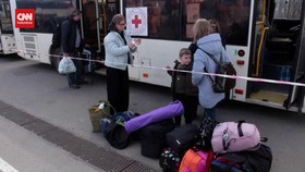 VIDEO: ICRC Ungsikan Ribuan Warga Mariupol Ke Kota Zaporizhzhia