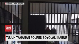 VIDEO: Tujuh Tahanan Polres Boyolali Kabur