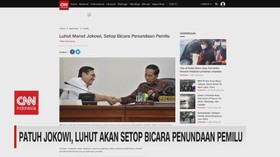 VIDEO: Patuh Jokowi, Luhut Akan Setop Bicara Penundaan Pemilu