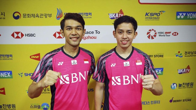 Fajar Alfian/Muhammad Rian Ardianto berhasil lolos ke final Korea Open setelah menang atas Muhammad Shohibul Fikri/Bagas Maulana.