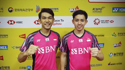 Kalahkan Fikri/Bagas, Fajar/Rian ke Final Korea Open