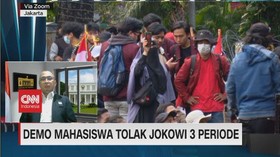 VIDEO: Demo Mahasiswa Tolak Jokowi 3 Periode