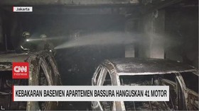 VIDEO: Kebakaran Basemen Apartemen Bassura Hanguskan 41 Motor