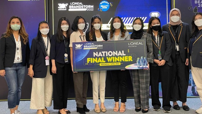 Wakili Indonesia di Final Internasional Prancis, Ini 3 Tim Pemenang Final Nasional L'Oreal Brandstorm 2022