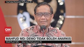 VIDEO : Mahfud MD: Demo Tidak Boleh Anarkis