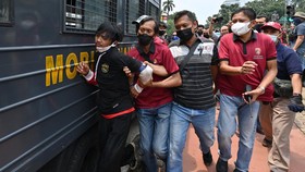 FOTO: Sejumlah Pedemo 11 April Ditangkap Polisi